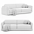 Luxurious Borga Sofa by Bruno Moinard 3D model small image 2