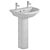 Orchard Eden Pedestal Basin Essential 3D model small image 2