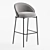 Modern Ash Wood Stool 75cm 3D model small image 3