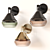 Modern Metal Glass Table Lamp 3D model small image 2