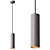 Modern Pendant Lamp Minki Black 3D model small image 3