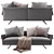  Flexform Bertton Sofa: Modern Elegance 3D model small image 1