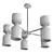 Modern Freya Chandelier FR5203PL 3D model small image 2