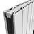 Aluminum Moscow C Radiator 1800x375 3D model small image 2