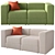 Modular 2-Seater Sofa Set, Ikea, Three Colors 3D model small image 5