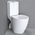 Corner Toilet Ideal Standard 3D model small image 1