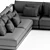 Title: Katarina Corner Couch Sofa 3D model small image 5