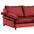 Elegant Grand Sofaclub Couch 3D model small image 6
