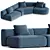 Modern Modular Fabric Sofa Jeff 3D model small image 1