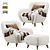 Ansil Happy Light Armchair - Comfortable Elegance 3D model small image 1