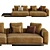 Luxury Italian Sofas Minotti Collection 3D model small image 2
