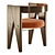 Minimalist Teddy Dining Chair 3D Model 3D model small image 2