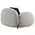 Luxurious Sundae Armchair: Detailed 3D Model 3D model small image 5