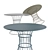 Modern Outdoor Chair & Table 3D model small image 3