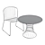 Modern Outdoor Chair & Table 3D model small image 5