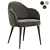 Giulia Velvet Dining Chair: Trio 3D model small image 2