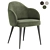 Giulia Velvet Dining Chair: Trio 3D model small image 3