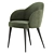 Giulia Velvet Dining Chair: Trio 3D model small image 4