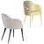 Giulia Velvet Dining Chair: Trio 3D model small image 5