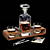 Whiskey Decanter Set with Stones 3D model small image 1