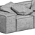 Modern Large 2-Seater Melia Sofa 3D model small image 3