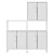 IKEA TROTTEN Cabinet Combo 3D model small image 4