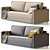 Lille Sofa Collection: Velvet Colors 3D model small image 3