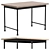 Versatile IKEA KULLABERG Desk 3D model small image 1