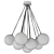 Molecule Bronze Ceiling Lamp 3D model small image 2