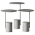 Contemporary Xaxa Stone Metal Furnishings 3D model small image 3