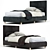Modern Upholstered Bed Frame 3D model small image 1