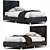 Modern Upholstered Bed Frame 3D model small image 2