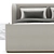 Modern Danish Design Platform Bed 3D model small image 2