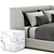 Modern Danish Design Platform Bed 3D model small image 3
