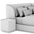 Modern Danish Design Platform Bed 3D model small image 5