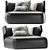 Modern DC 150 Lounge Chair 3D model small image 2