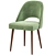 Luxury Fenice Velvet Dining Chair 3D model small image 1