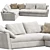 Flexform N2 Adagio Modular Sofa 3D model small image 1