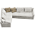 Flexform N2 Adagio Modular Sofa 3D model small image 3