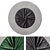 Round Decorative Wall Panel 90cm 3D model small image 1