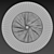 Round Decorative Wall Panel 90cm 3D model small image 6