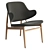 Elegant Umma Armchair with Velvet 3D model small image 1