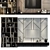 Modern Plywood TV Wall Decor 3D model small image 2