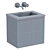 Stylish 400mm Cloakroom Vanity 3D model small image 4