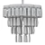 Elegant Satin Gold Crystal Chandelier 3D model small image 2