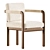 Luxury Upholstered Chair Montgomery 3D model small image 1