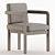 Luxury Upholstered Chair Montgomery 3D model small image 4