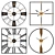 Modern Wall Clock Set by Object Desire 3D model small image 1