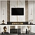 Modern TV Wall Mount Stand 3D model small image 1