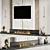 Modern TV Wall Mount Stand 3D model small image 4